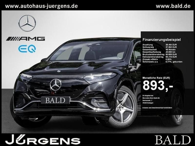 Schwarz obsidianschwarz metallic Gebraucht 2023 Mercedes EQS580 AMG SUV | 93.880 € (Superpreis) - Bild 1/4
