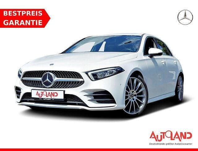 Polarweissmet. (metallic) Gebraucht 2022 Mercedes A200 AMG line Limousine | 24.890 € (Guter Preis) - Bild 1/4