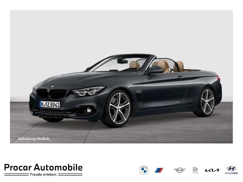 Grau Gebraucht 2019 BMW 440 Sport Line Cabrio | 36.999 € - Bild 1/4