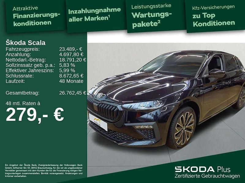 Gebraucht Skoda Scala Tour 116 PS (85 kW) 2025 Blackmagic perleffekt Kleinwagen