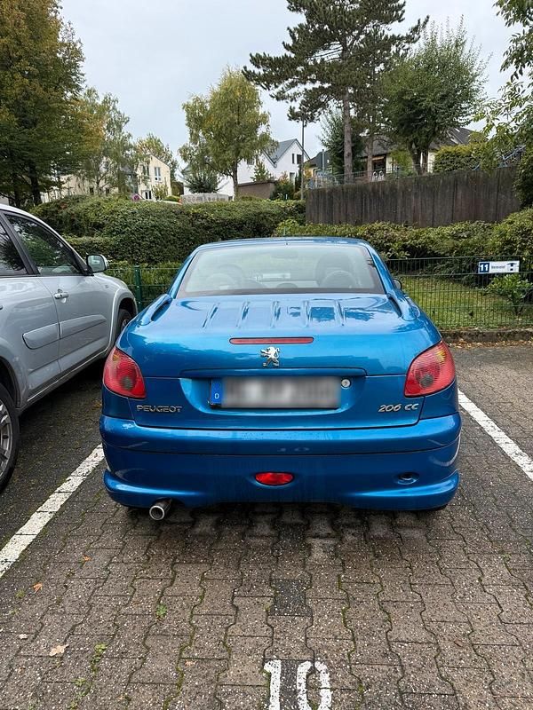 Blau Gebraucht 2004 Peugeot 206 CC Cabrio | 300 € (Superpreis) - Bild 1/4