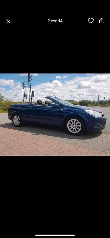 Blau Gebraucht 2008 Opel Astra Cabriolet Cabrio | 2.000 € - Bild 1/4