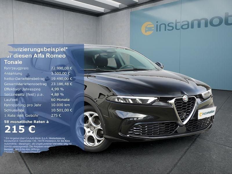 Schwarz Gebraucht 2023 Alfa Romeo Tonale SUV | 23.499 € (Superpreis) - Bild 1/4