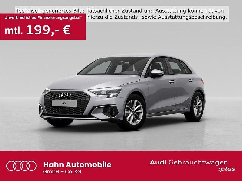 Silber Gebraucht 2024 Audi A3 Sportback Ambiente Limousine | 28.630 € (Guter Preis) - Bild 1/3