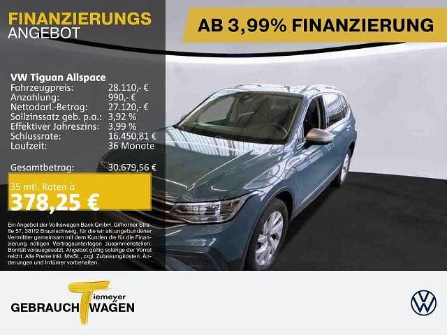 Blau Gebraucht 2022 VW Tiguan Allspace Life SUV | 28.110 € (Guter Preis) - Bild 1/3