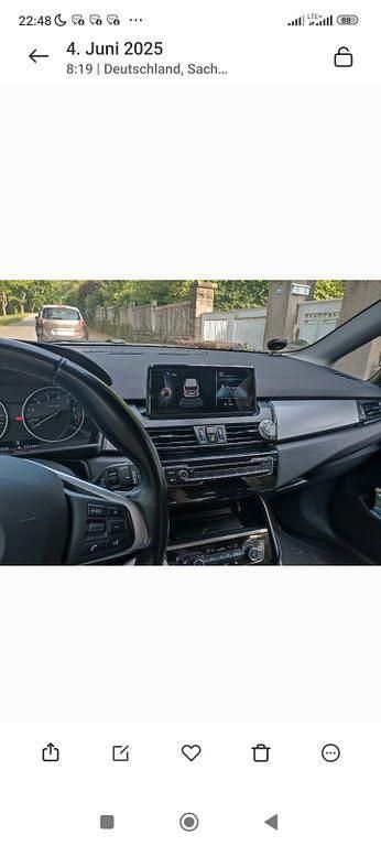 Schwarz Gebraucht 2015 BMW 218 Active Tourer Advantage Van / Kleinbus | 8.250 € (Superpreis) - Bild 1/4