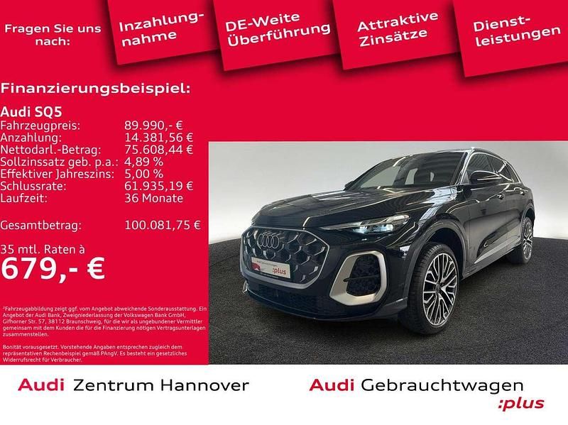 Mythosschwarz metallic Gebraucht 2025 Audi SQ5 SUV | 89.990 € (Fairer Preis) - Bild 1/4