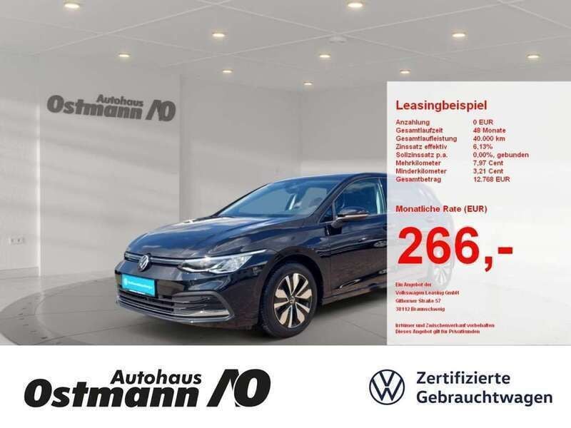 Grenadillschwarz metallic Gebraucht 2024 VW Golf VIII Move Limousine | 23.990 € (Fairer Preis) - Bild 1/4