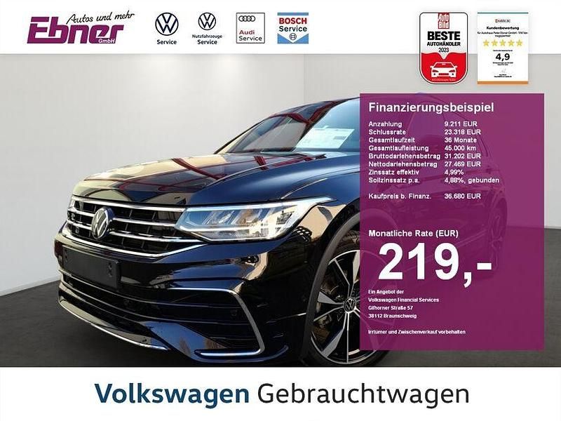 Deep black perleffekt Gebraucht 2024 VW Tiguan R-line SUV | 36.680 € (Fairer Preis) - Bild 1/4