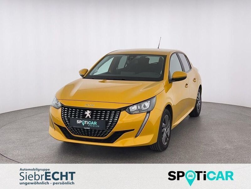 Gelb (metallic) Gebraucht 2021 Peugeot 208 Active Kleinwagen | 14.490 € (Etwas zu teuer) - Bild 1/4