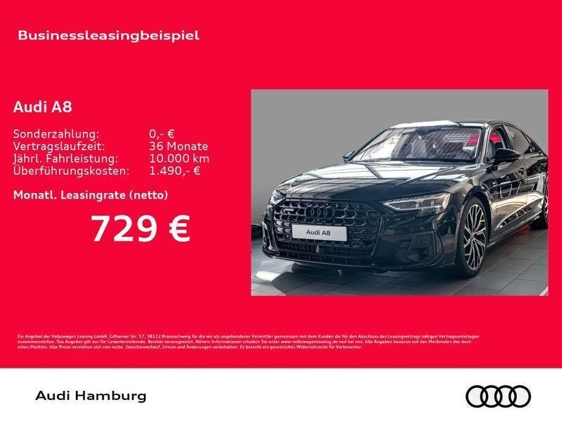 Schwarz Neu 2025 Audi A8 Sport Limousine | 112.321 € (Fairer Preis) - Bild 1/4