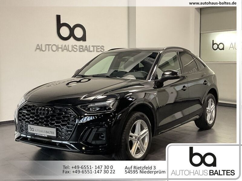 Mythosschwarz met. Gebraucht 2023 Audi Q5 Sportback S-Line SUV | 46.850 € (Guter Preis) - Bild 1/4