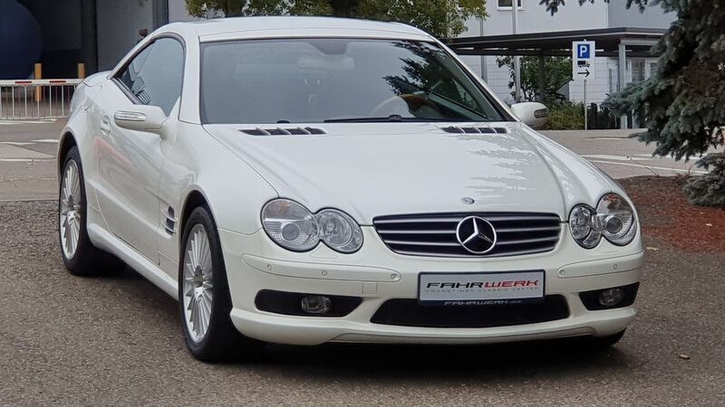 Gebraucht Mercedes SL500 AMG 306 PS (225 kW) 2006 Weiß metallic Cabrio