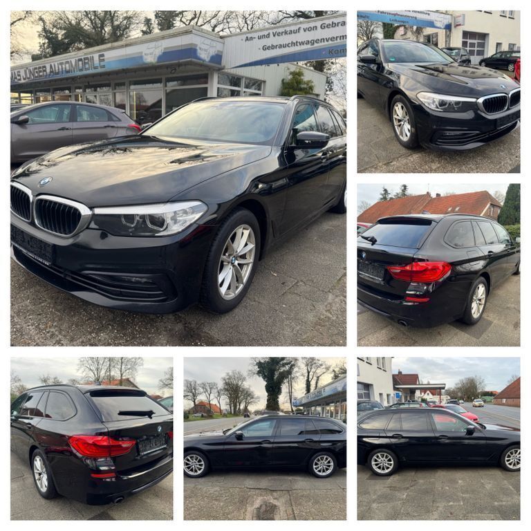 Schwarz Gebraucht 2019 BMW 520 Sport Line Kombi | 14.999 € - Bild 1/4