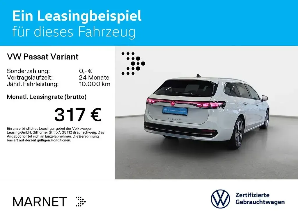 Gebraucht VW Passat Elegance 150 PS (110 kW) 2025 Pure white Kombi