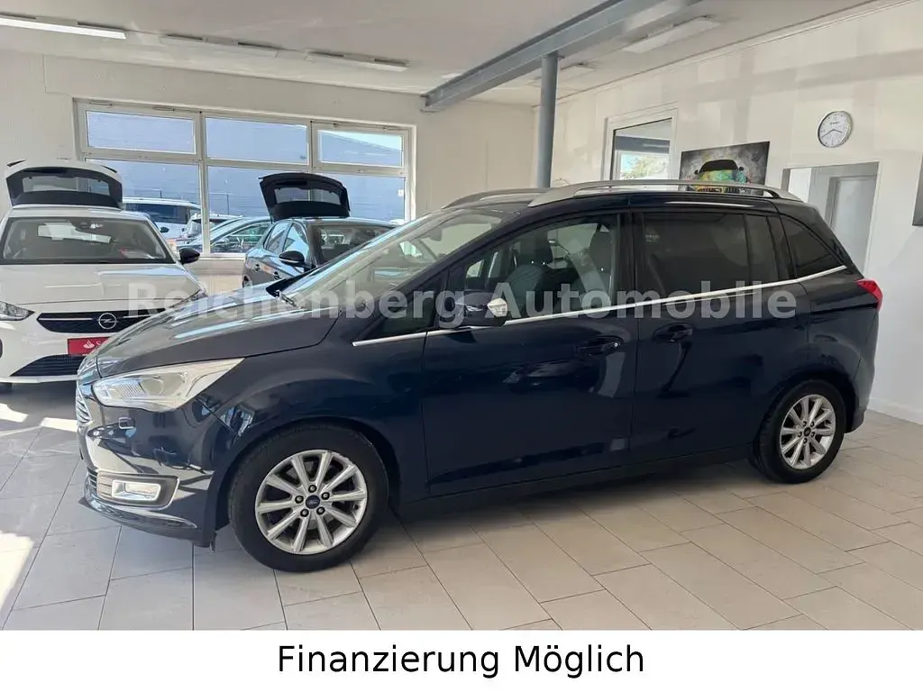 Gebraucht Ford Grand C-Max Titanium 125 PS (91 kW) 2019 Blau Van / Kleinbus