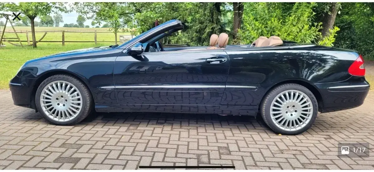 Używany Mercedes CLK200 183 KM (134 kW) 2007 Czarny Kabriolet