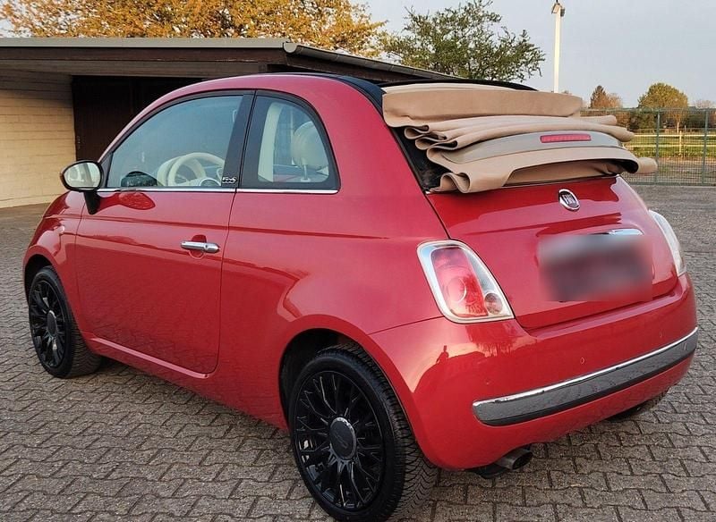 Second-hand Fiat 500C 69 CP (50 kW) 2009 Roșu Cabrio