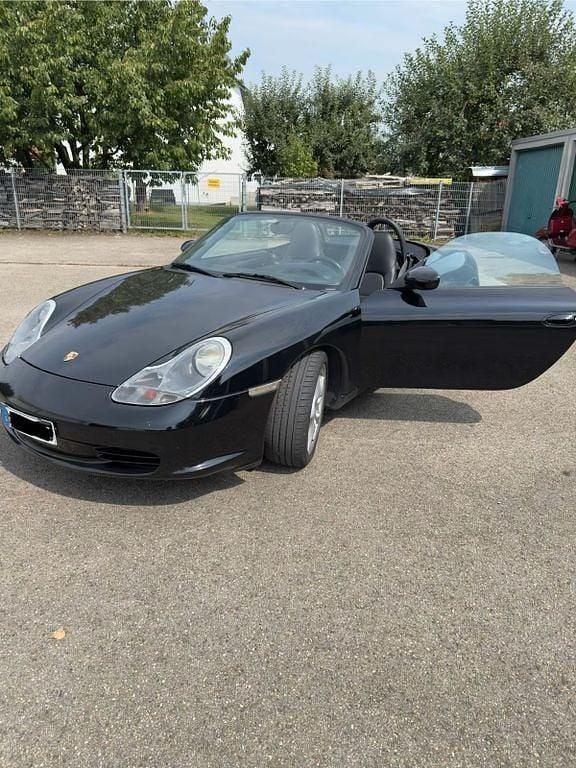 Schwarz Gebraucht 2003 Porsche 986 Boxster Cabrio | 15.400 € (Superpreis) - Bild 1/4