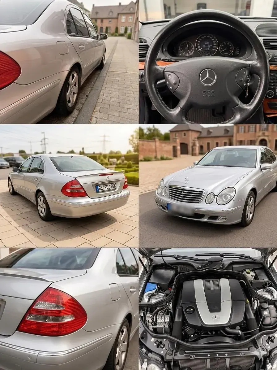 Brugt Mercedes E320 Elegance 224 HK (164 kW) 2002 Sølv Sedan