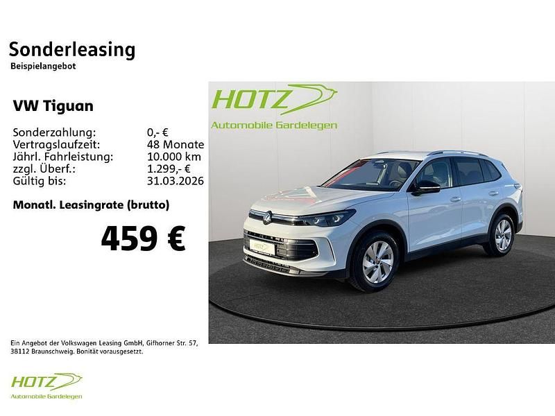 Neu VW Tiguan 150 PS (110 kW) 2025 Weiß SUV