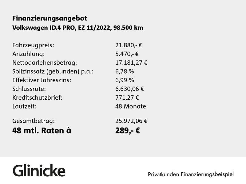 Gebraucht VW ID.4 Pro 150 kW (204 PS) 2022 Grau SUV