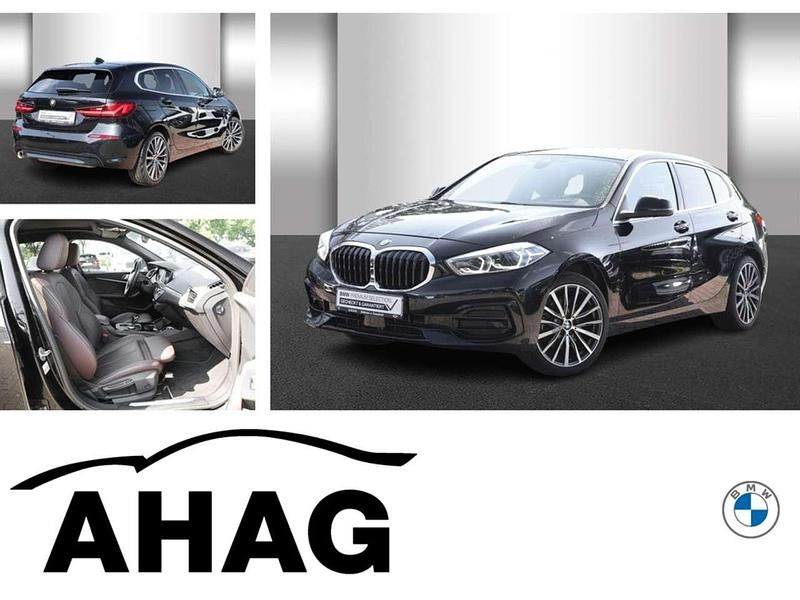 Black saphire metallic Gebraucht 2021 BMW 118 Sport Line Kleinwagen | 24.890 € (Teuer) - Bild 1/4