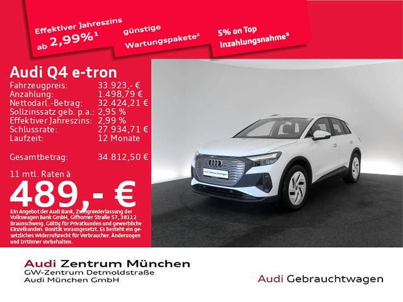 Gebraucht Audi Q4 e-tron Ambiente 150 kW (204 PS) 2023 Gletscherweiß metallic SUV