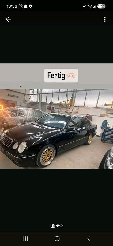 Schwarz Gebraucht 2000 Mercedes E220 Limousine | 3.999 € (Fairer Preis) - Bild 1/4