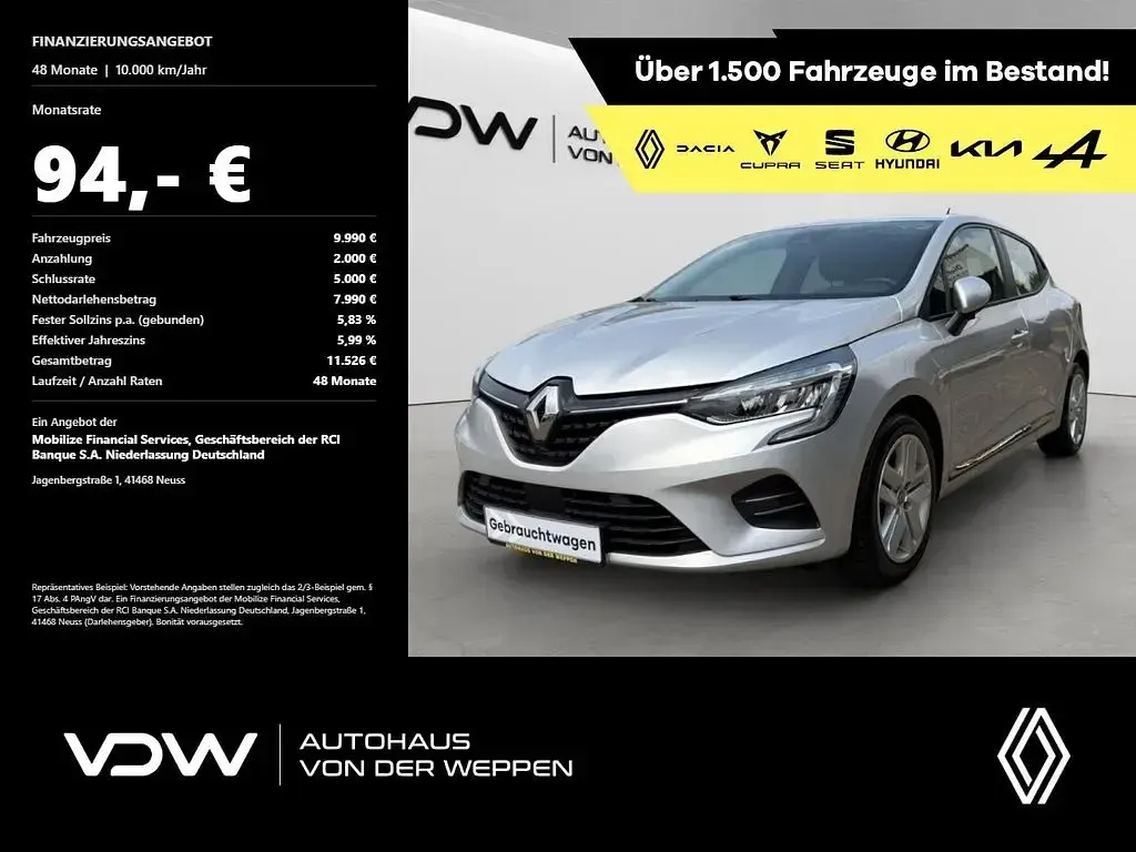 Gebraucht Renault Clio V Experience 72 PS (52 kW) 2020 Kleinwagen