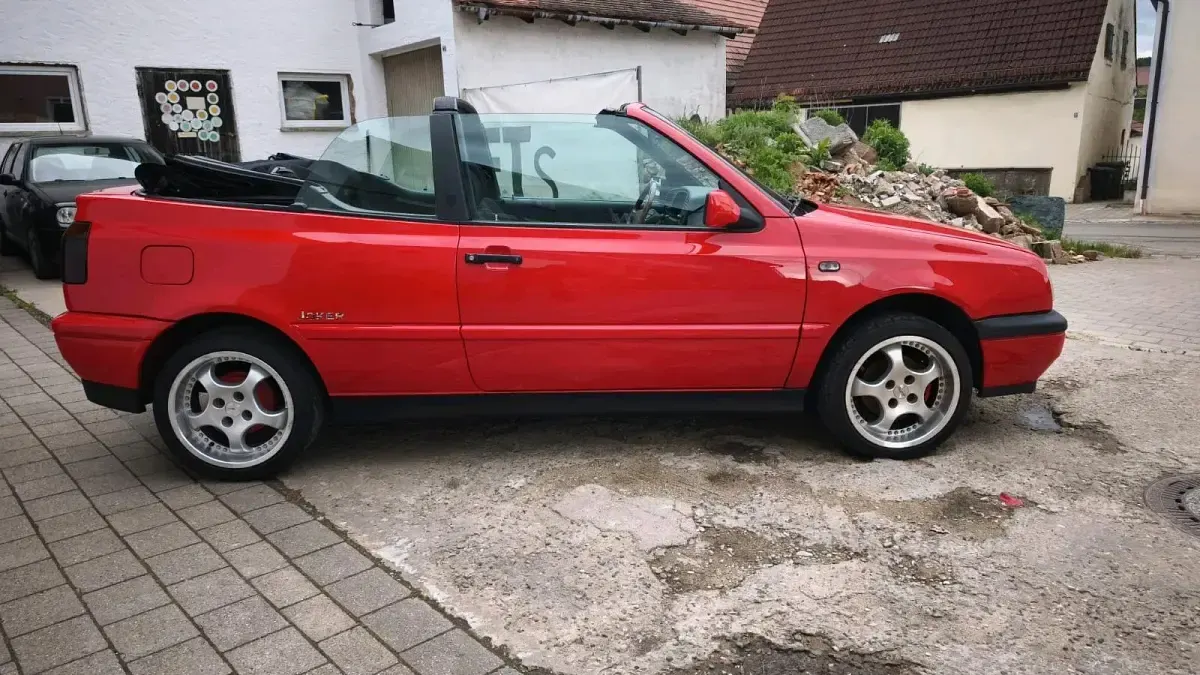 Brugt VW Golf Cabriolet 75 HK (55 kW) 1997 Rød Cabriolet