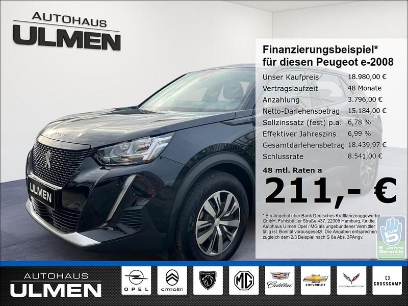 Schwarz Gebraucht 2022 Peugeot e-2008 Active SUV | 18.980 € (Fairer Preis) - Bild 1/4
