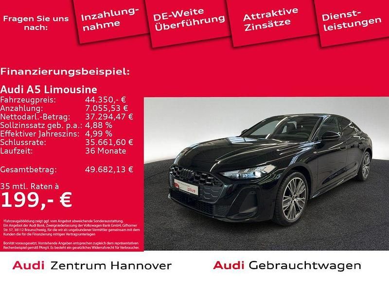 0e mythosschwarz metallic Neu 2025 Audi A5 S-Line Coupé | 44.350 € - Bild 1/4