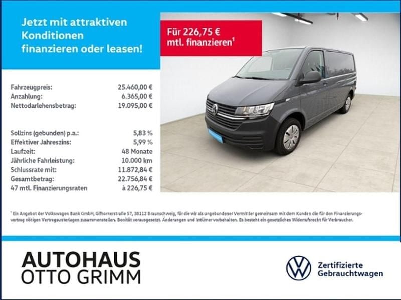 Pure grey Gebraucht 2021 VW T6.1 Van | 24.990 € (Superpreis) - Bild 1/4