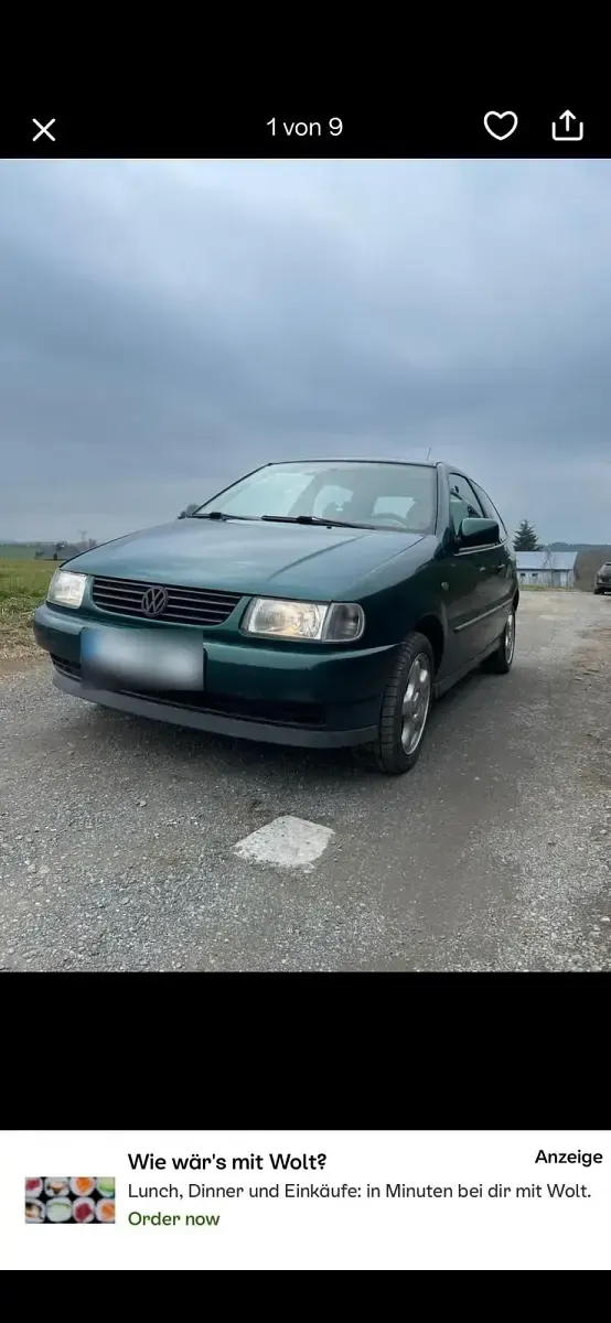 Usata VW Polo 50 CV (36 kW) 1996 Verde Utilitaria
