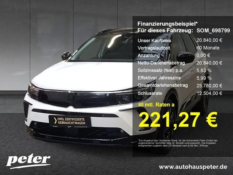 Lack weiss banquise/deckende l Gebraucht 2023 Opel Grandland X GS Line SUV | 20.840 € (Superpreis) - Bild 1/4