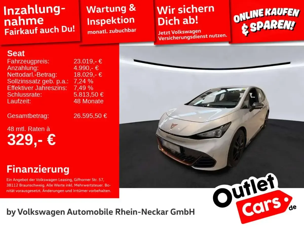 Second-hand Cupra Born 150 kW (204 CP) 2022 Argintiu Hatchback