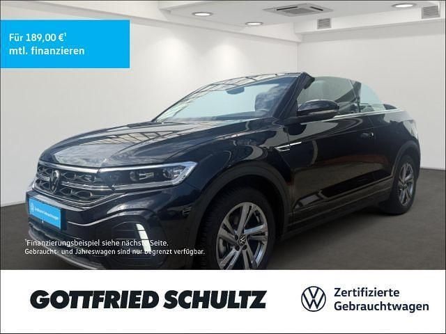 Schwarz Gebraucht 2024 VW T-Roc Cabriolet R-line Cabrio | 34.980 € (Fairer Preis) - Bild 1/3