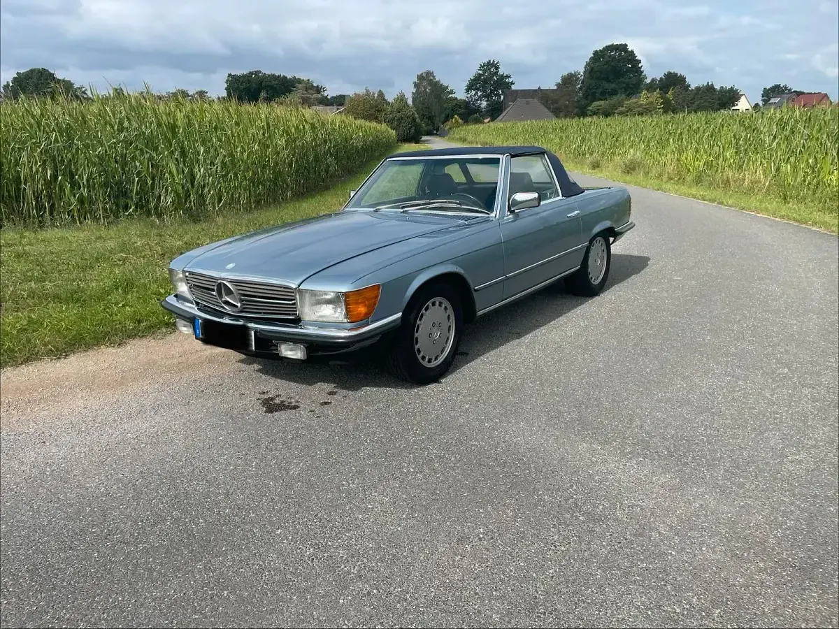 Gebraucht Mercedes SL380 204 PS (150 kW) 1985 Blau Cabrio