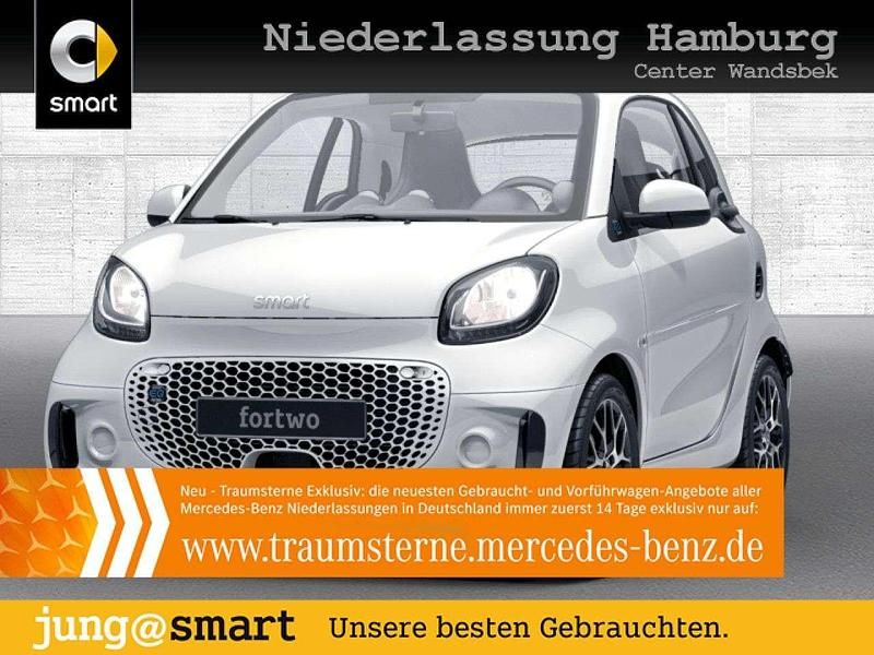 Weiß Gebraucht 2021 Smart ForTwo Electric Drive Prime Coupé | 13.290 € (Etwas zu teuer) - Bild 1/3