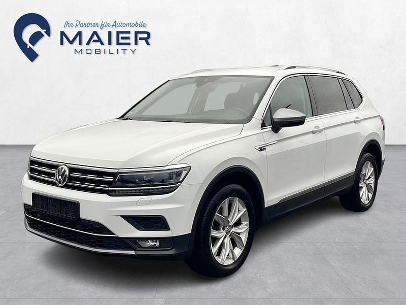 Pure white Gebraucht 2018 VW Tiguan Allspace Highline SUV | 22.990 € (Guter Preis) - Bild 1/4