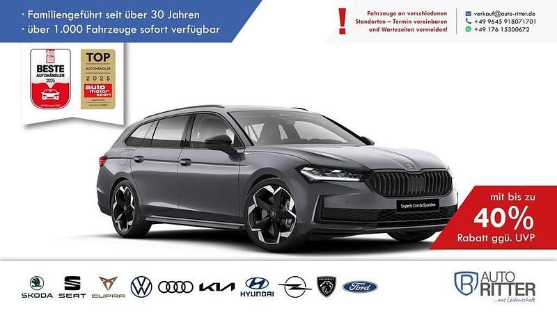Aluminiumsilber metalilc/silb Neu 2026 Skoda Superb SportLine Kombi | 50.190 € (Fairer Preis) - Bild 1/4