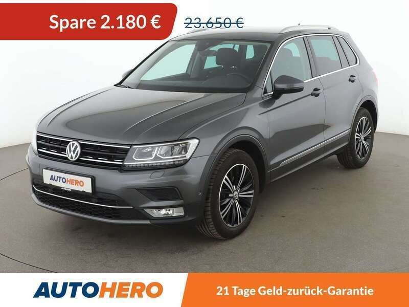 Grau Gebraucht 2017 VW Tiguan Highline SUV | 20.930 € (Guter Preis) - Bild 1/3