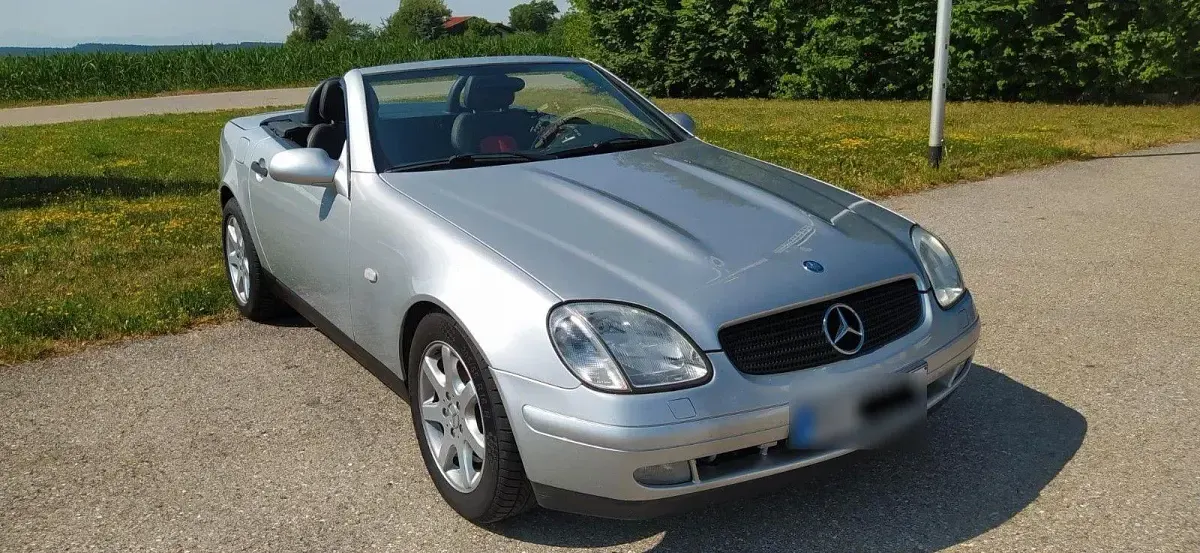 Gebraucht Mercedes SLK200 136 PS (100 kW) 1998 Silber Cabrio
