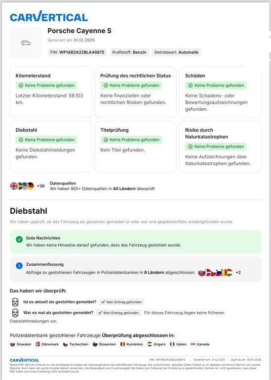 Gebraucht Porsche Cayenne S 400 PS (294 kW) 2010 Schwarz SUV