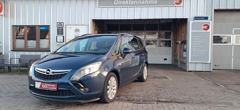 Ozeanblau mineraleffekt Gebraucht 2011 Opel Zafira Design Edition Van / Kleinbus | 7.950 € - Bild 1/4