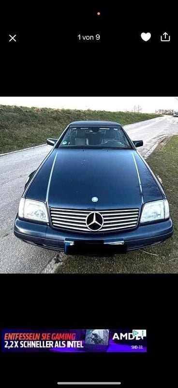 Gebraucht Mercedes SL320 231 PS (169 kW) 1995 Blau Cabrio