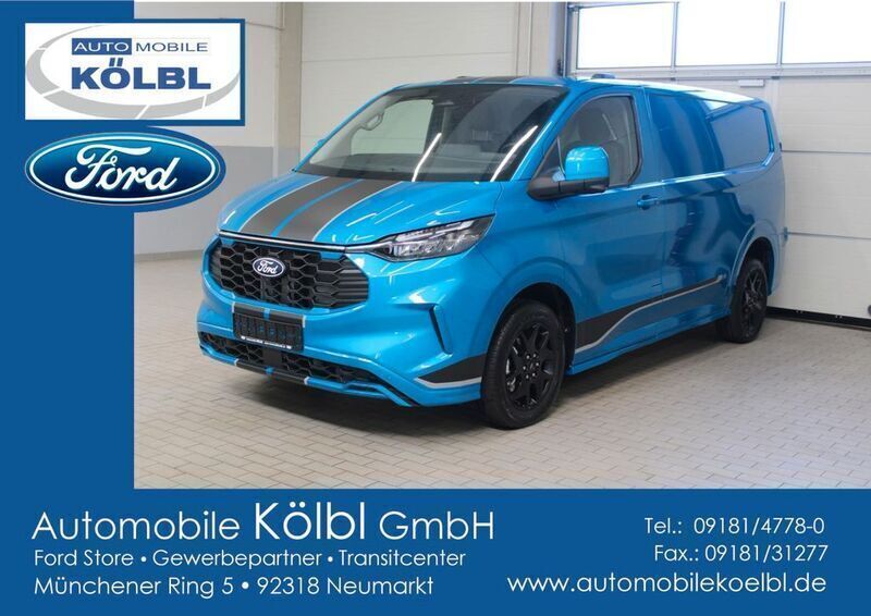 Blau Neu 2025 Ford Transit Custom Sport Van / Kleinbus | 55.480 € (Superpreis) - Bild 1/4