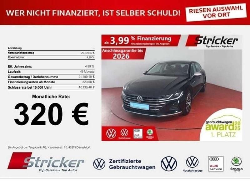 Deep black perleffekt (metallic) Gebraucht 2022 VW Arteon Elegance Kombi | 26.898 € (Superpreis) - Bild 1/4