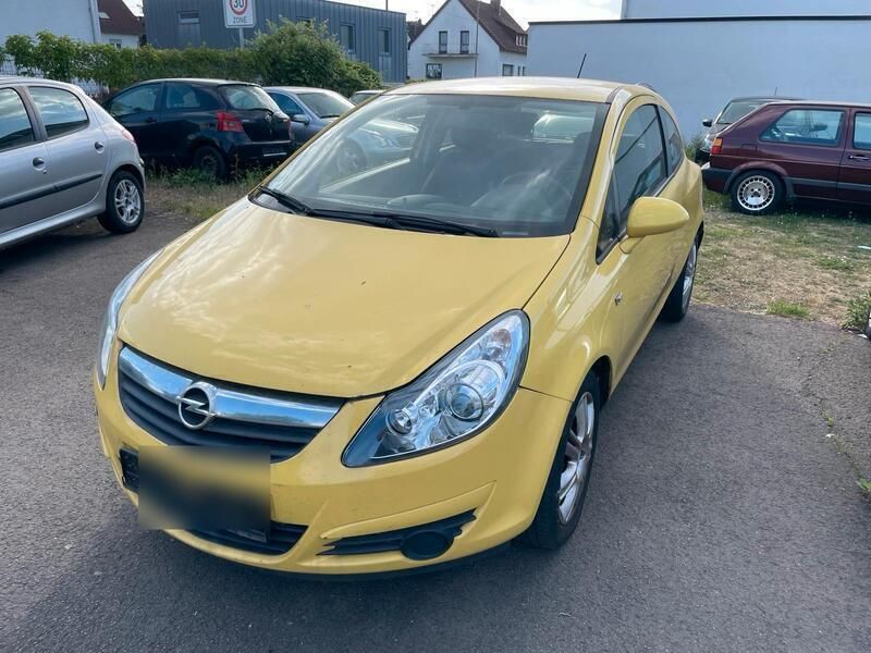 Gelb Gebraucht 2009 Opel Corsa Kleinwagen | 680 € (Superpreis) - Bild 1/4